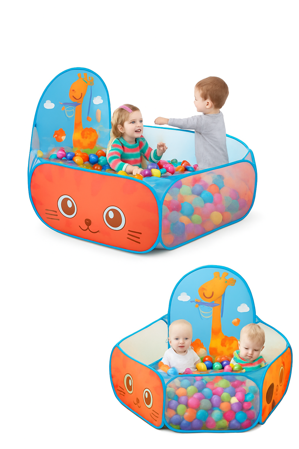 Children Portable Foldable Ball Pit Play Tent-Default Title