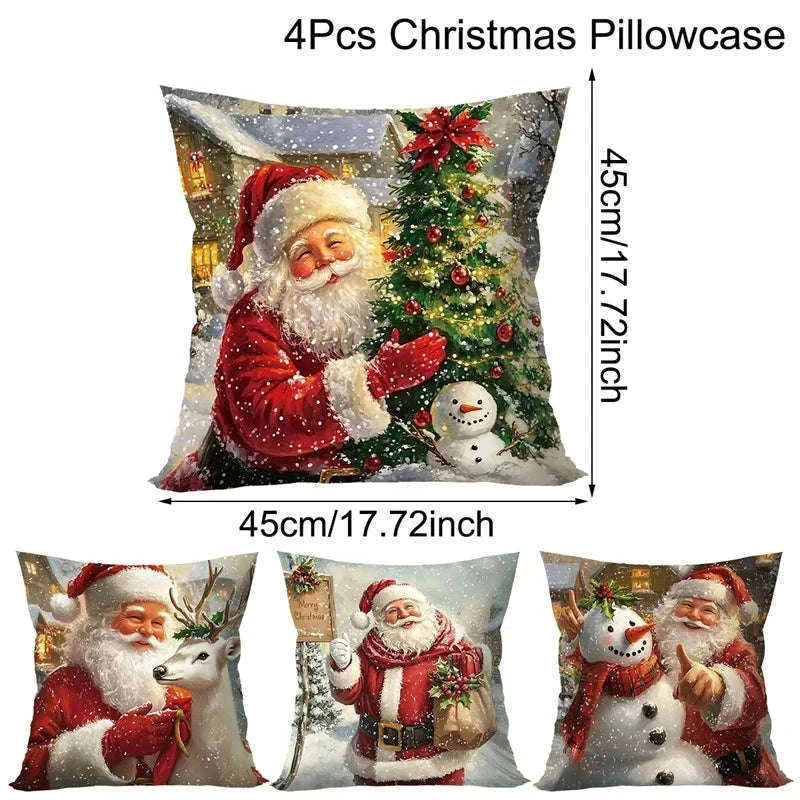Christmas Decorative Pillow Covers for Sofa-08-1pc