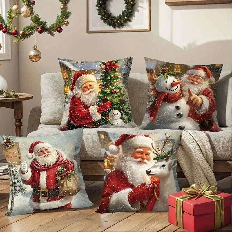 Christmas Decorative Pillow Covers for Sofa-08-1pc
