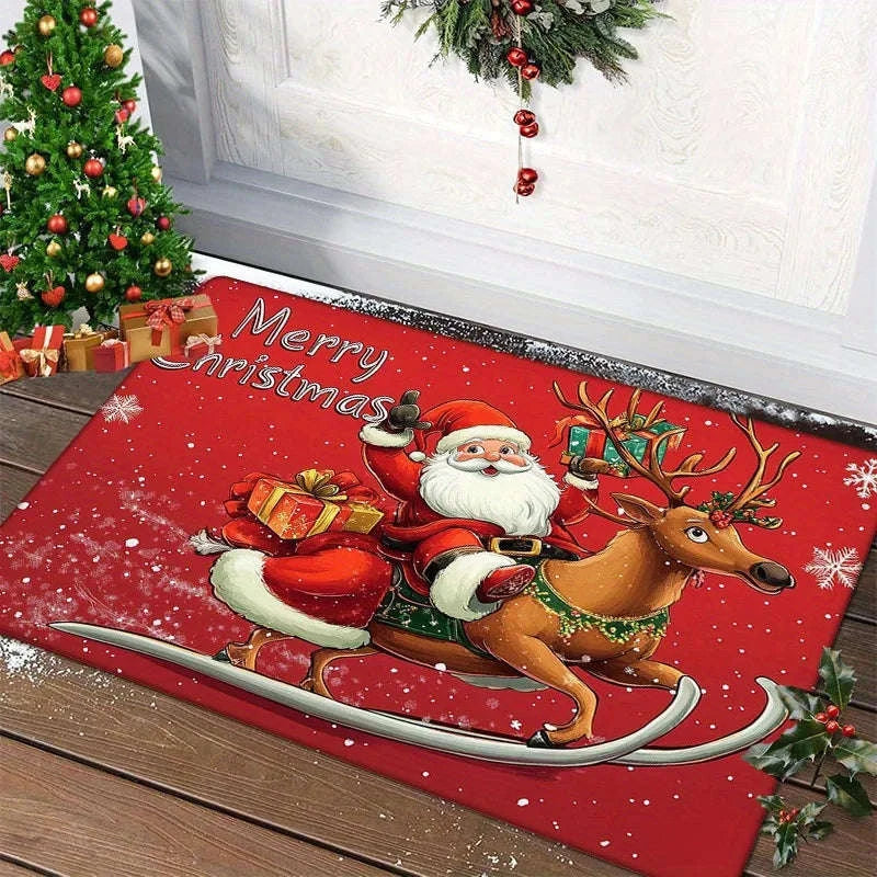 Christmas Door Mat for Festive Home Decor-Christmas carpet 1 / 40X60 CM