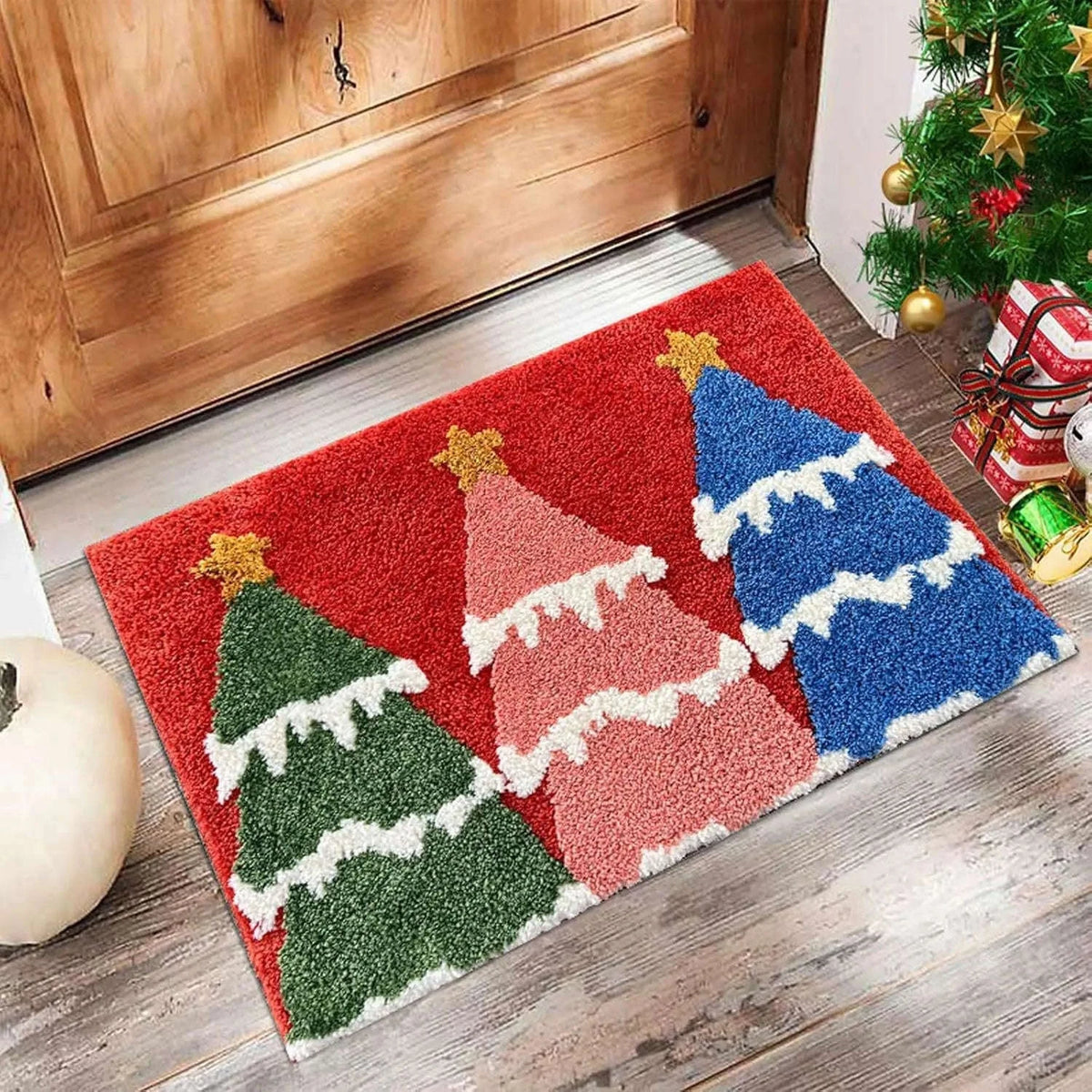 Christmas Door Mat for Festive Home Decor-Christmas carpet 1 / 40X60 CM