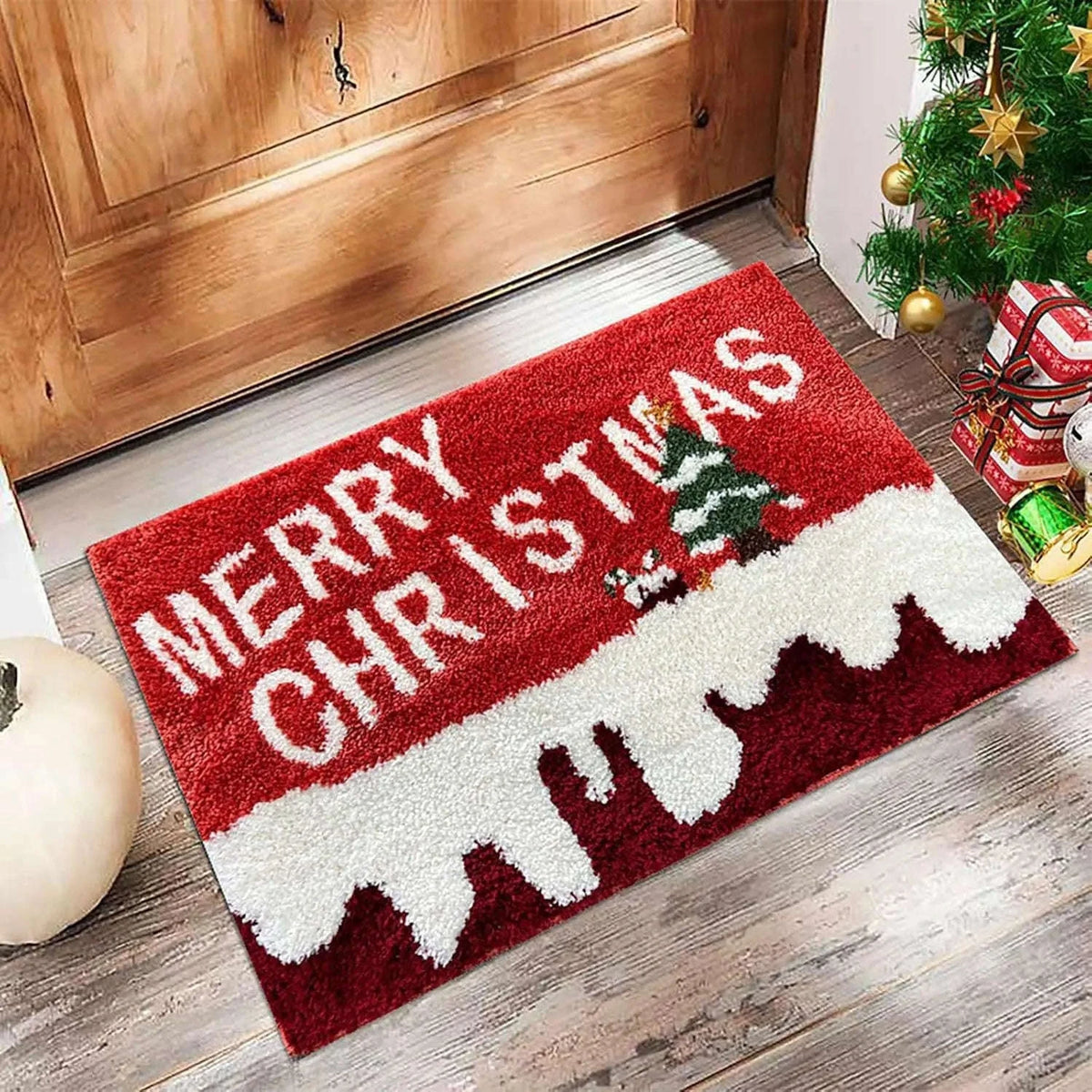Christmas Door Mat for Festive Home Decor-Christmas carpet 1 / 40X60 CM