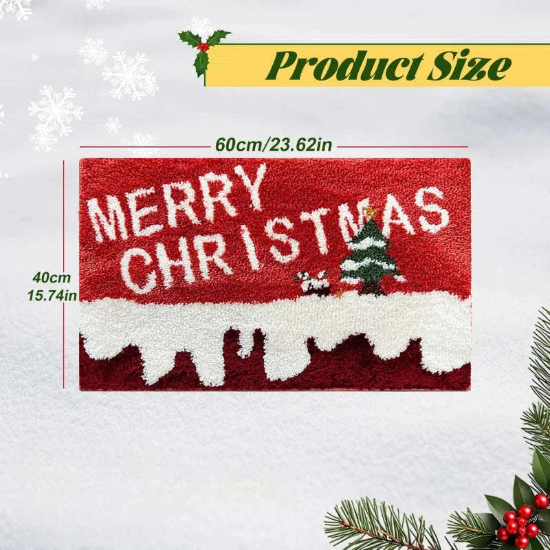 Christmas Door Mat for Festive Home Decor-Christmas carpet 1 / 40X60 CM