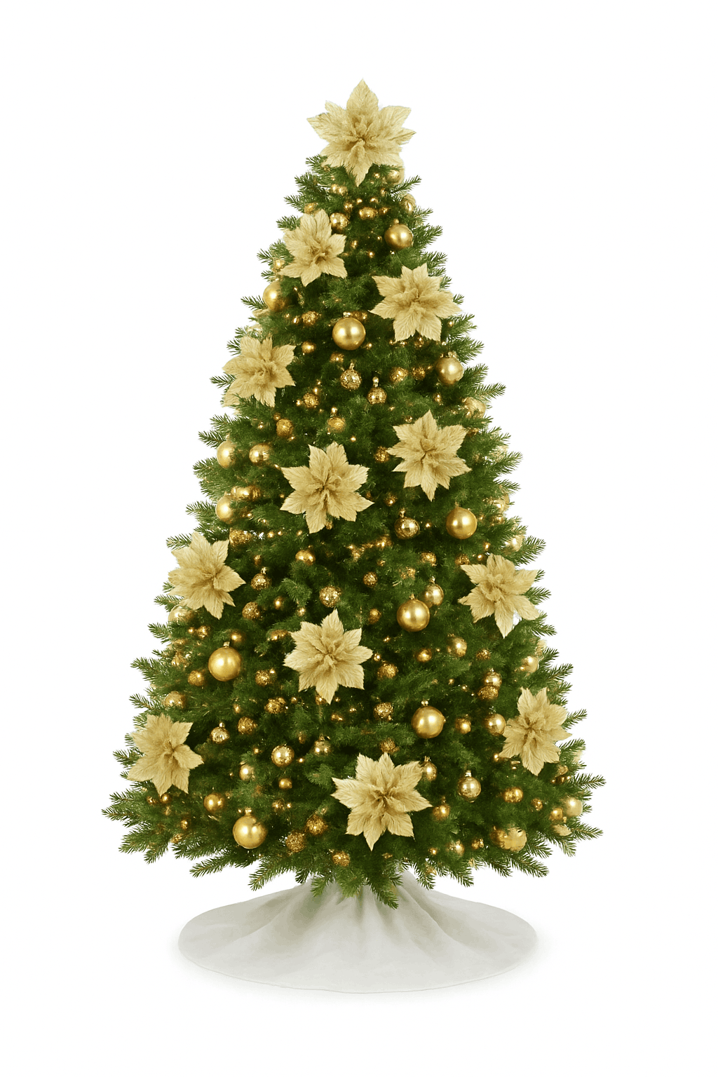 Christmas Flower Ornaments for Trees, Wreaths, and Displays-Pink / 20Pcs