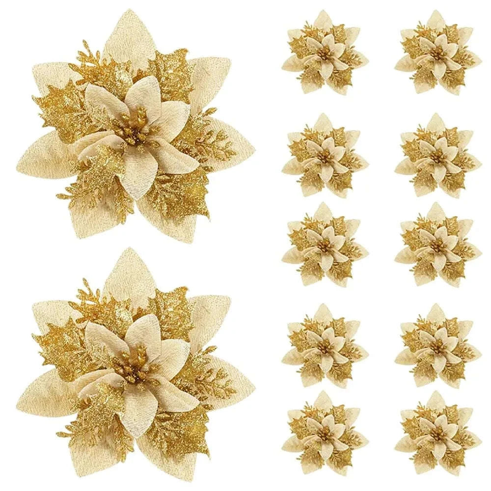 Christmas Flower Ornaments-Pink / 20Pcs