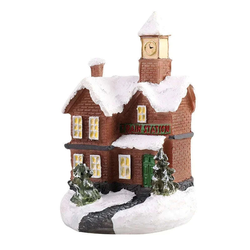 Christmas House Light Decor for a Warm Holiday Glow-J / with AG battery