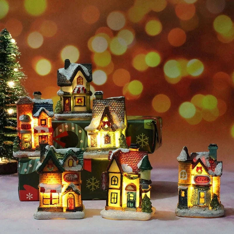 Christmas House Light Decor for a Warm Holiday Glow-J / with AG battery