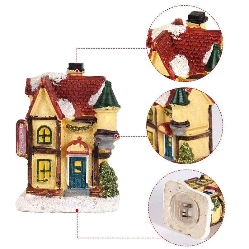 Christmas House Light Decor for a Warm Holiday Glow-J / with AG battery