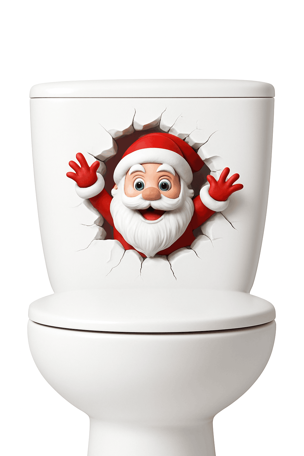 Christmas Toilet Sticker Decoration for Festive Bathroom Décor-style 2 / CHINA