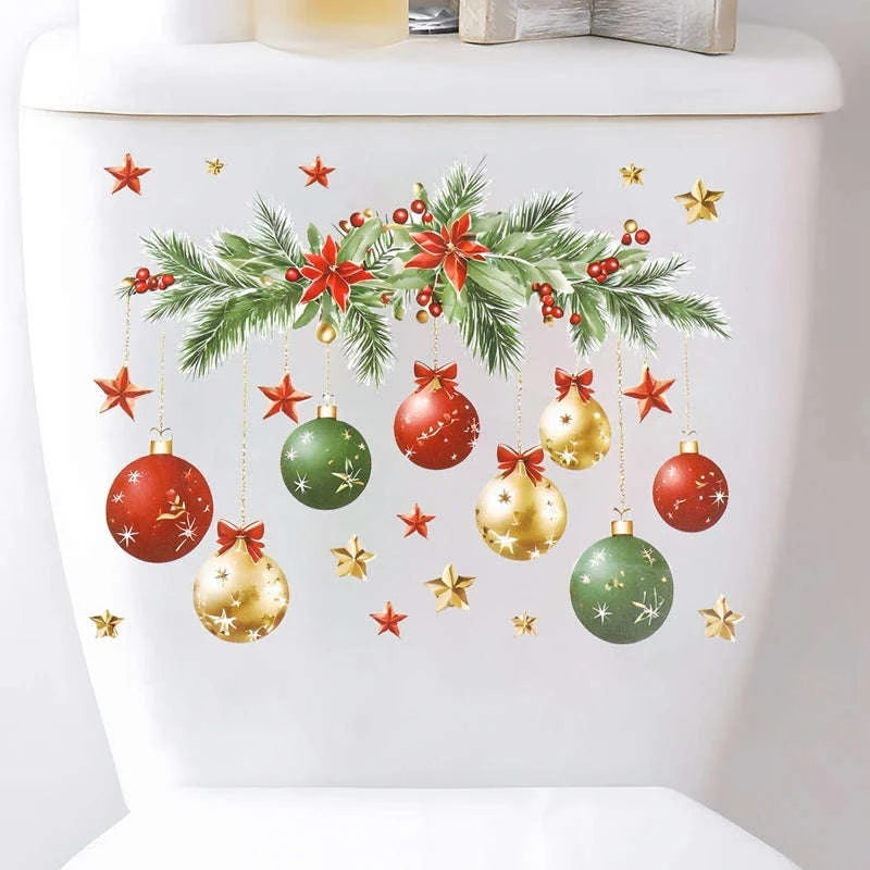 Christmas Toilet Sticker Decoration-style 1 / CHINA
