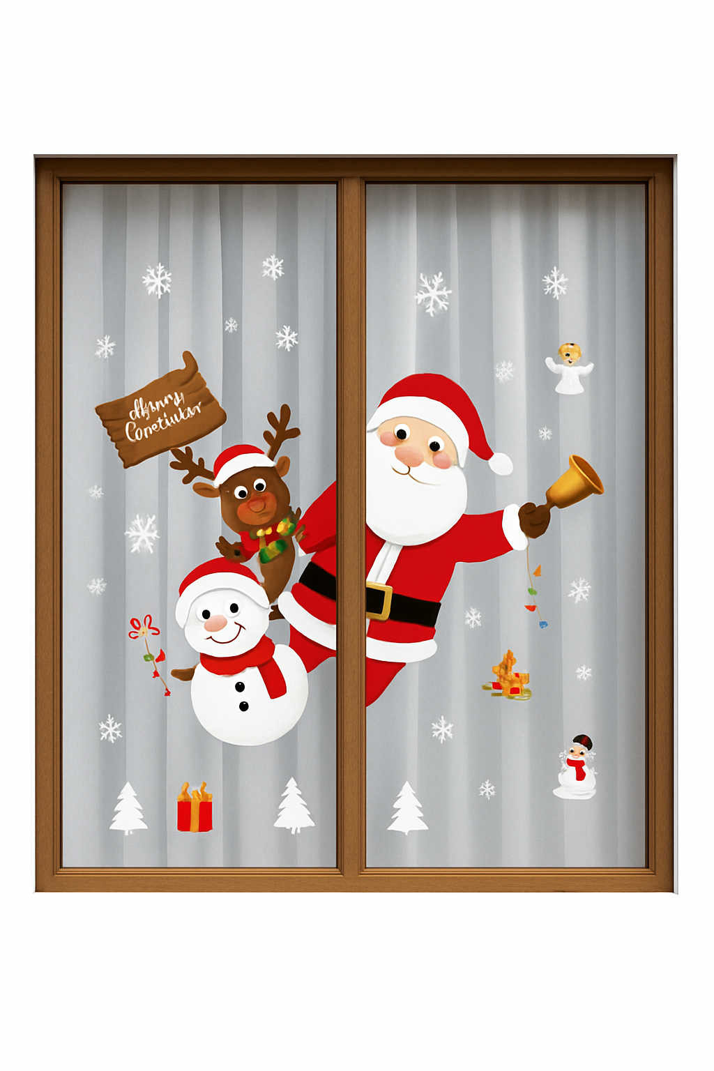 Christmas Window Stickers for Festive Home Decoration