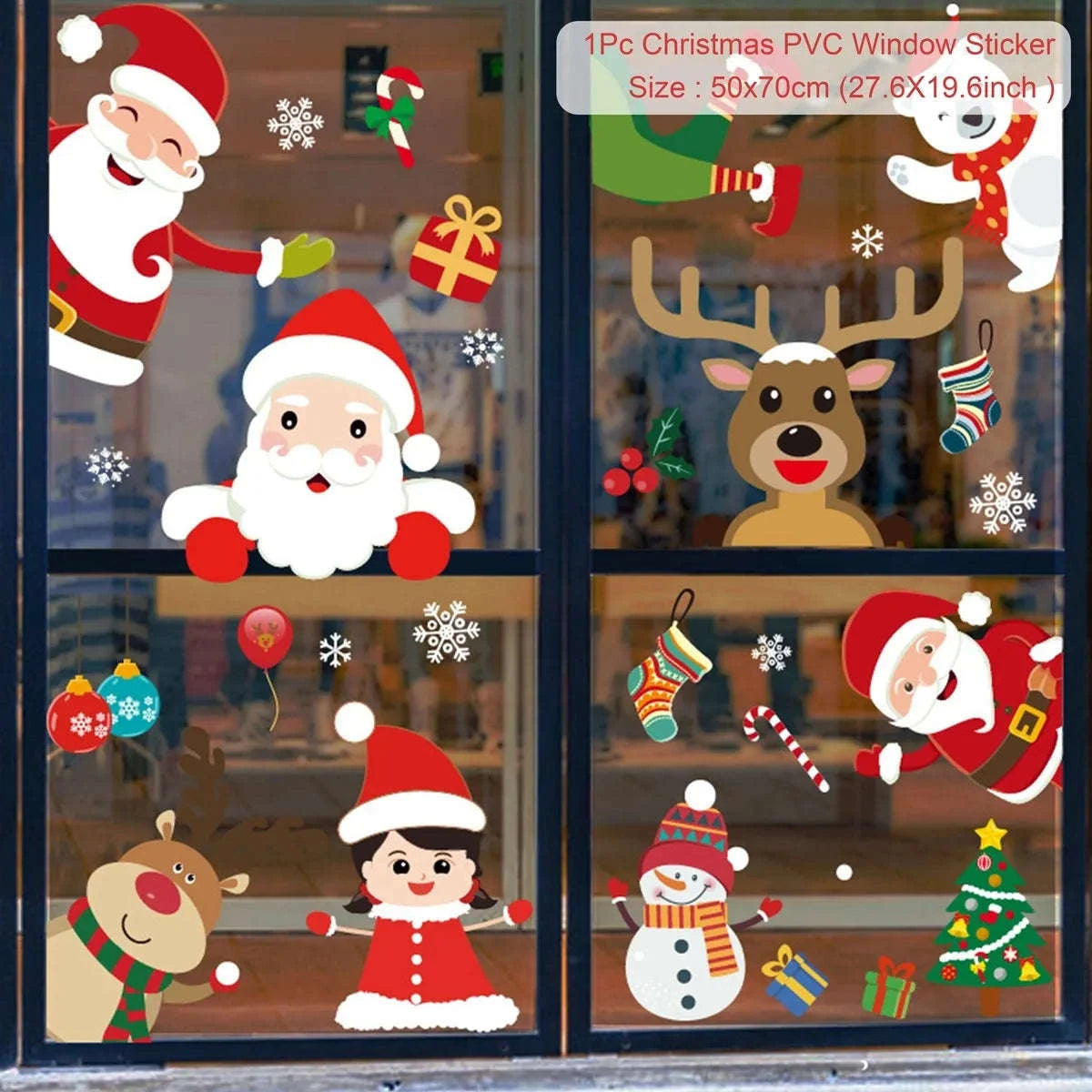 Christmas Window Stickers for Home Decoration-5 / as the picture shows