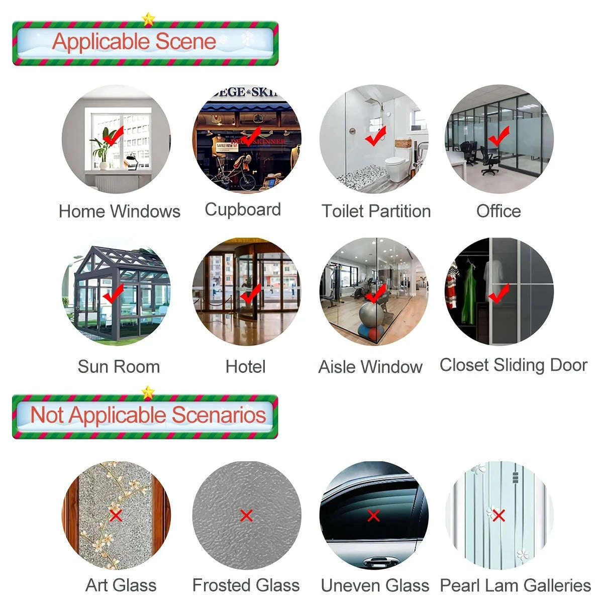 Christmas Window Stickers for Home Decoration-5 / as the picture shows