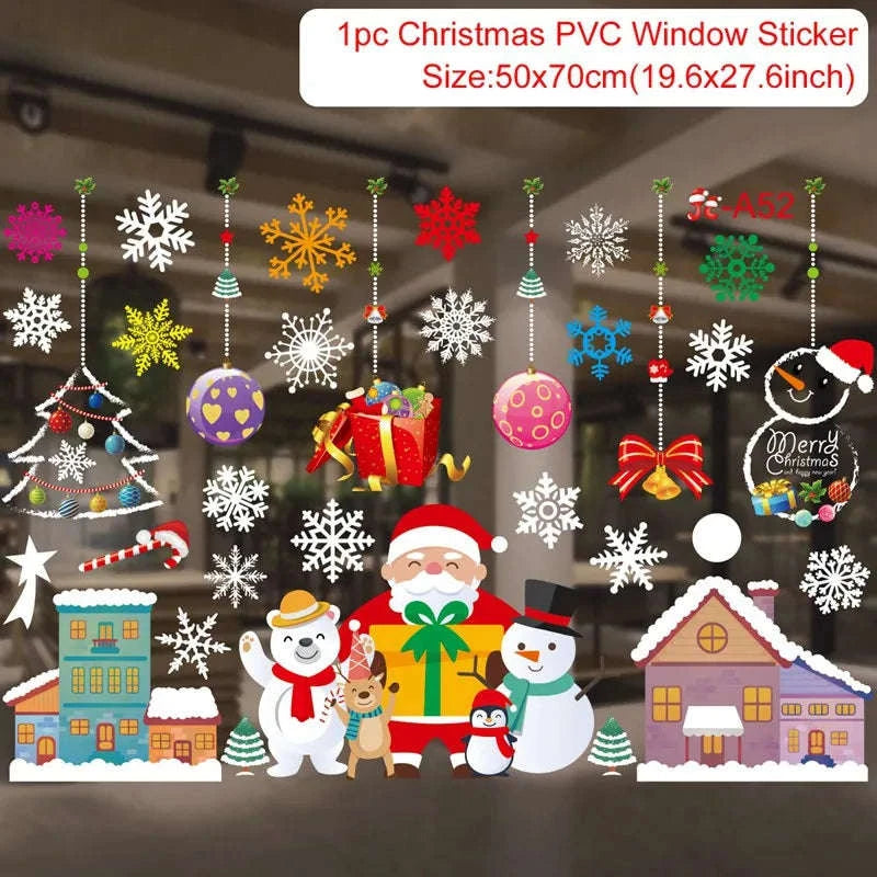 Christmas Window Stickers for Home Decoration-5 / as the picture shows