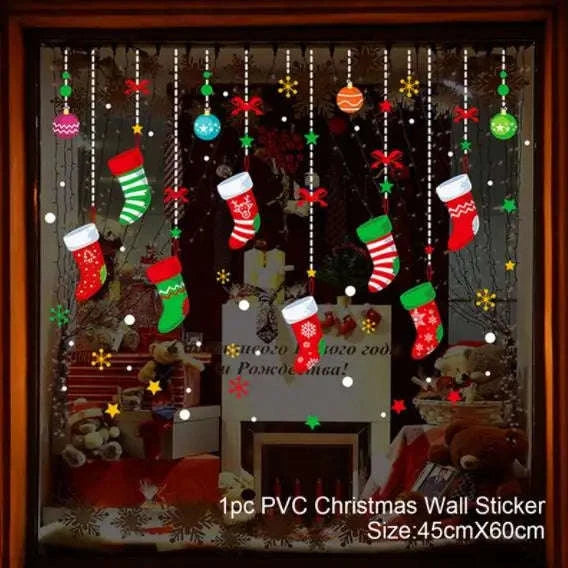 Christmas Window Stickers for Home Decoration-5 / as the picture shows