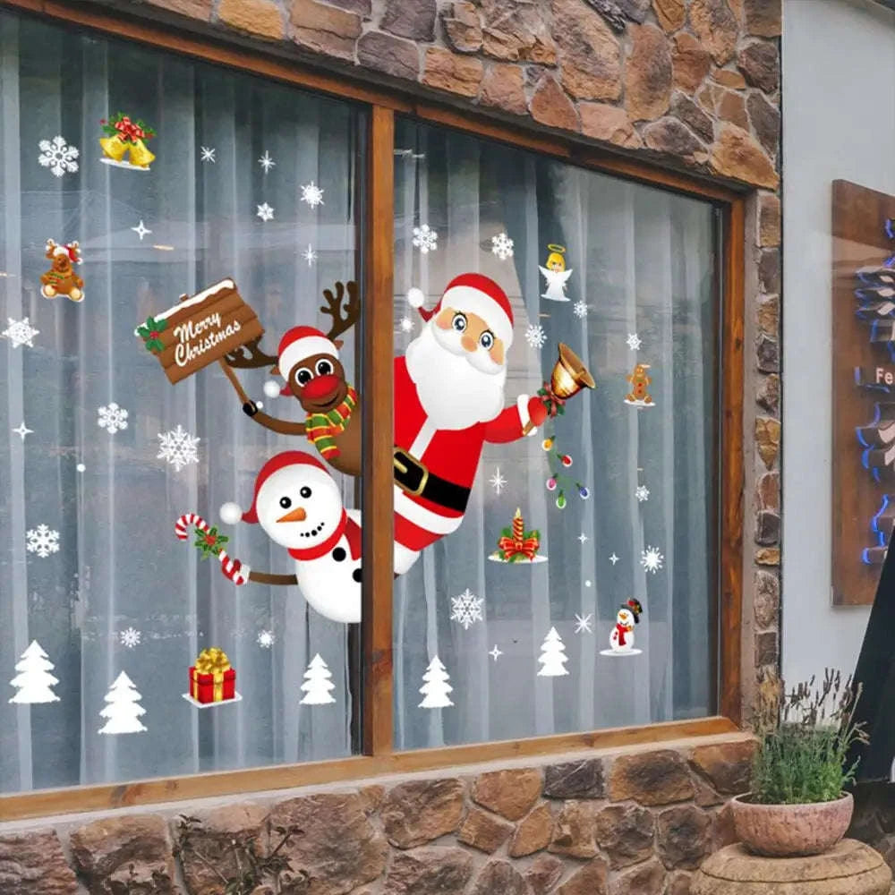Christmas Window Stickers for Home Decoration-5 / as the picture shows