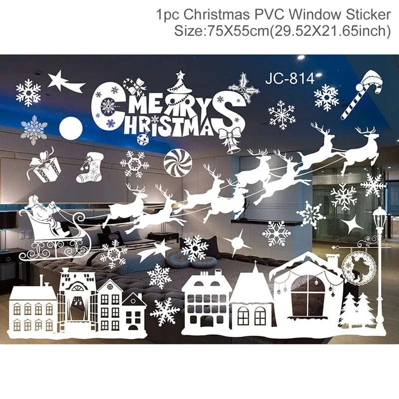 Christmas Window Stickers for Home Decoration-5 / as the picture shows