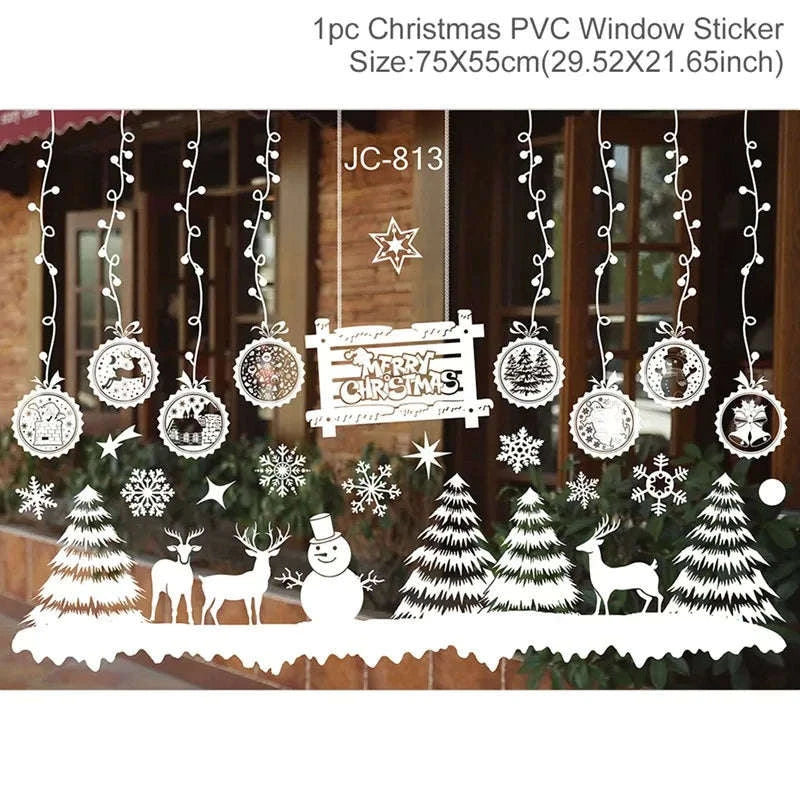 Christmas Window Stickers for Home Decoration-5 / as the picture shows