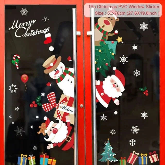 Christmas Window Stickers for Home Decoration-5 / as the picture shows