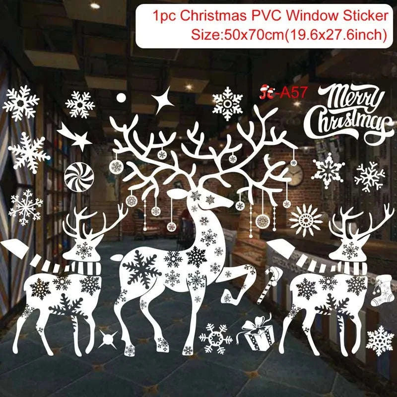 Christmas Window Stickers for Home Decoration-5 / as the picture shows