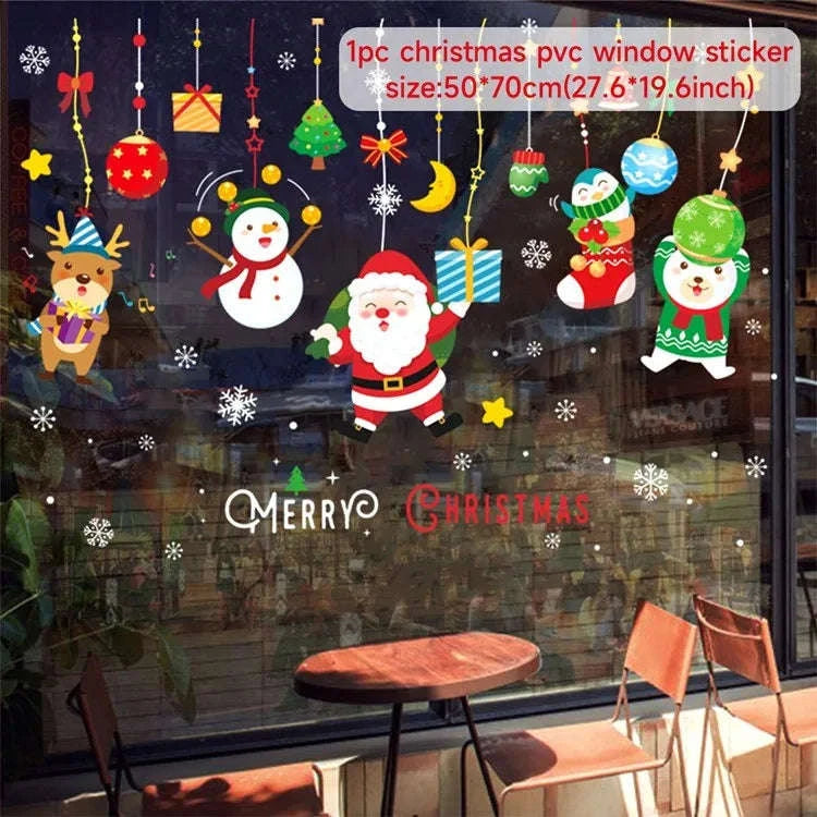 Christmas Window Stickers for Home Decoration-5 / as the picture shows