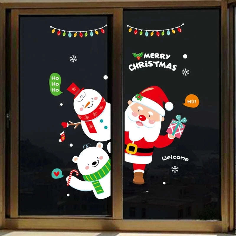 Christmas Window Stickers for Home Decoration-5 / as the picture shows