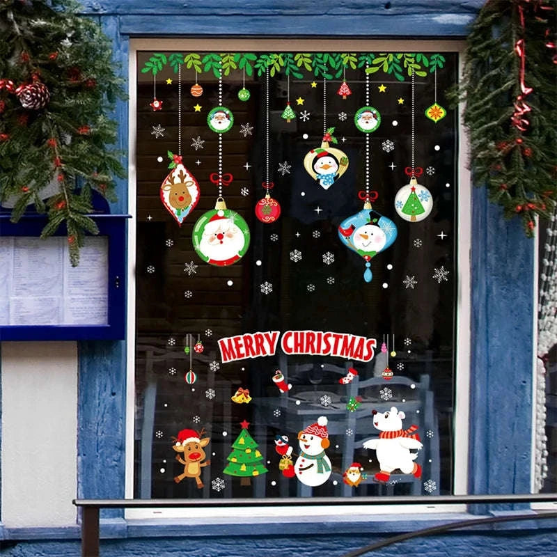 Christmas Window Stickers for Home Decoration-5 / as the picture shows