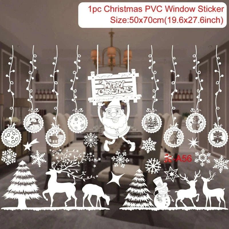 Christmas Window Stickers for Home Decoration-5 / as the picture shows