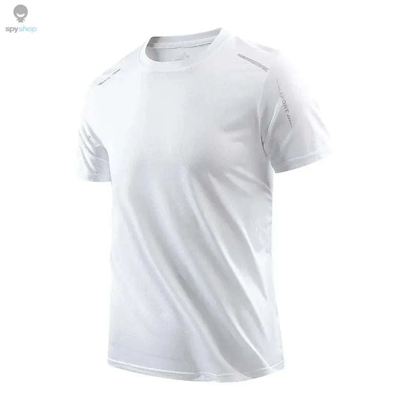 CHRLCK Men's Quick Drying Sports Tee – Lightweight, Breathable Summer Performance Shirt-Navy / 5XL(90-100kg)