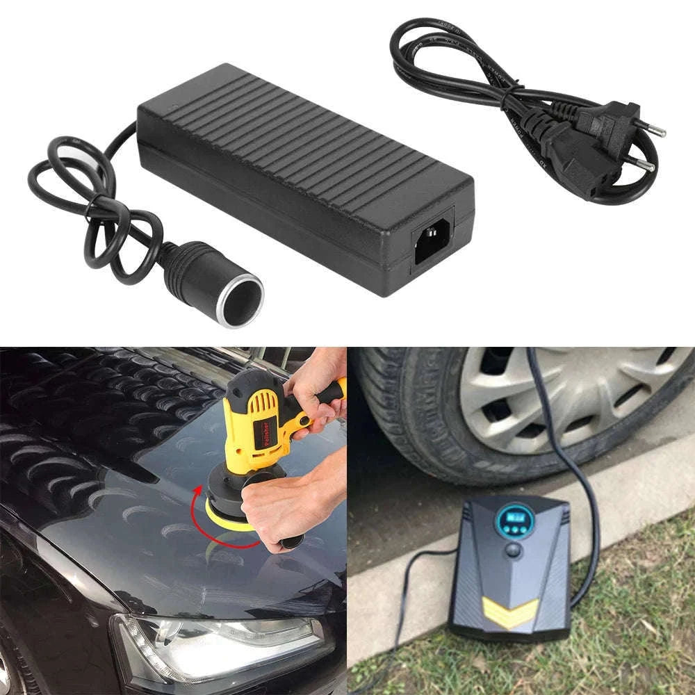 Cigarette Lighter Converter 110V/220V to 12V 15A Power Adapter-EU