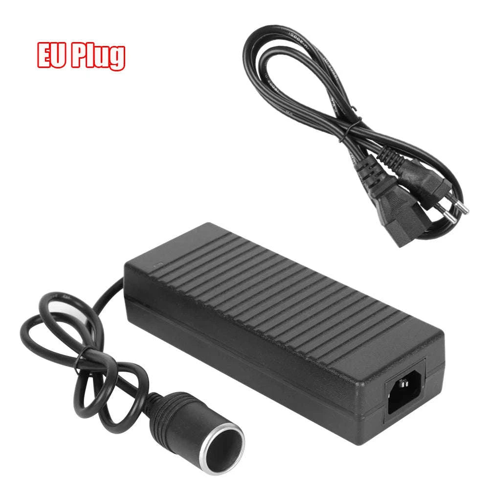 Cigarette Lighter Converter AC/DC 110V/220V to 12V 15A Power Adapter-US Plug