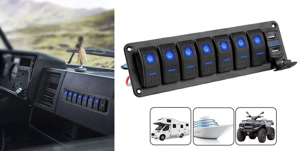 Cigarette Lighter Converter AC/DC 110V/220V to 12V 15A Power Adapter-US Plug