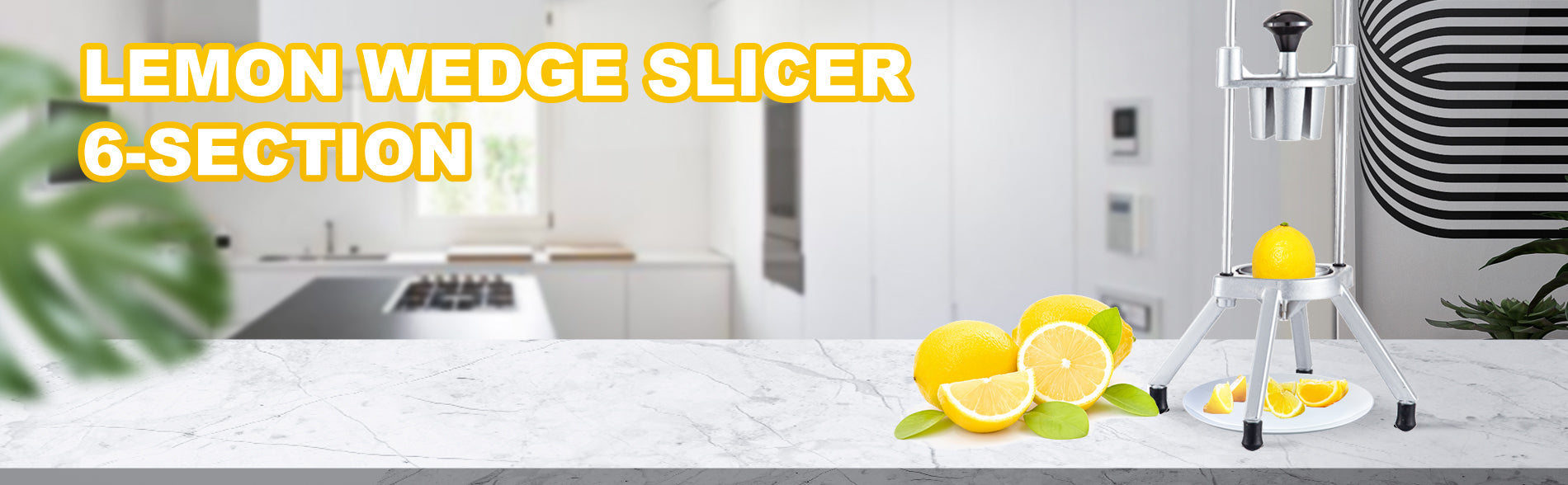 Trancheur commercial de quartiers de citron, coupe-fruits en 4/6/8 sections