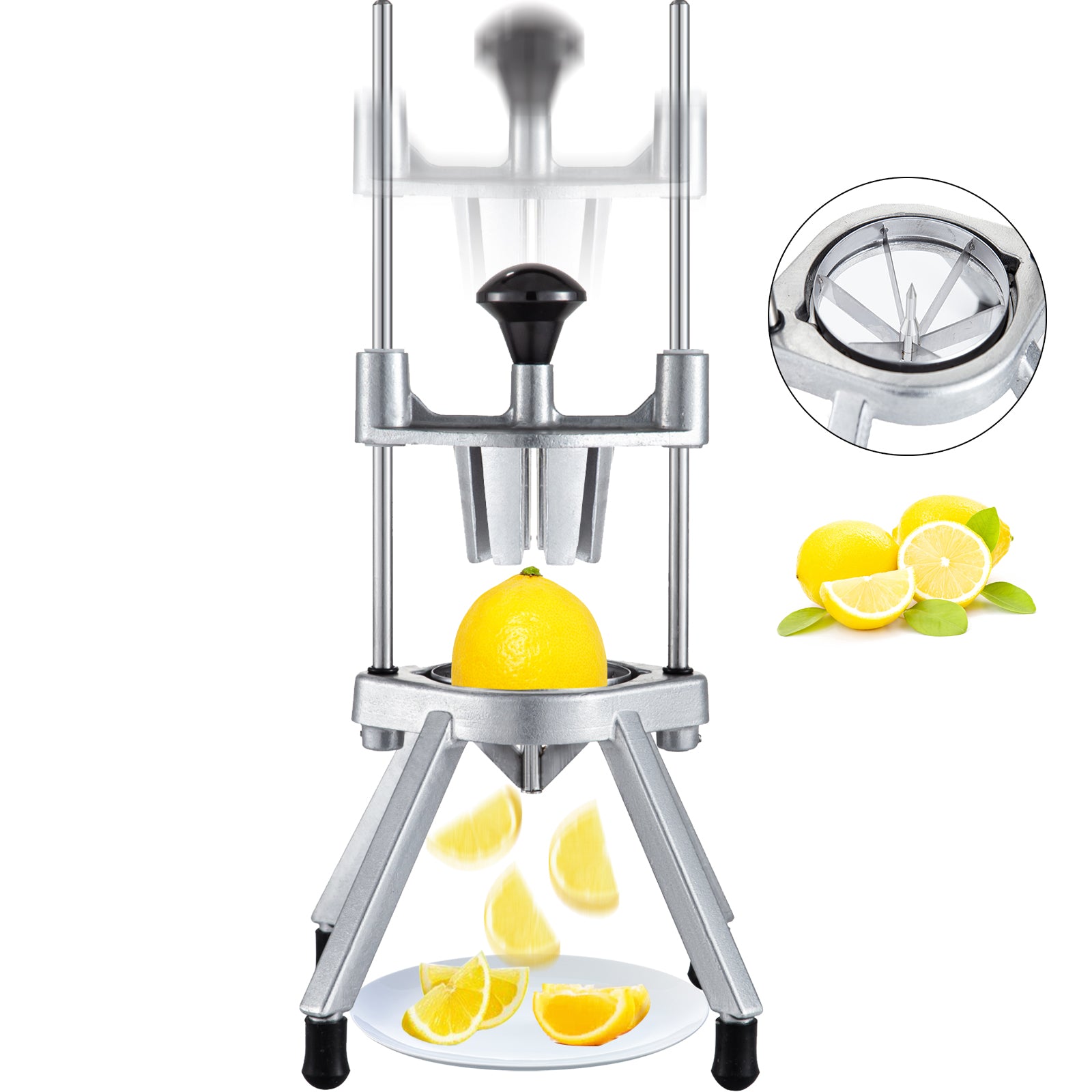 Trancheur commercial de quartiers de citron, coupe-fruits en 4/6/8 sections