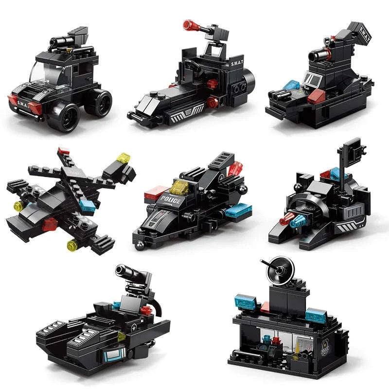 City Police Station Building Blocks SWAT Truck Set-585Pcs
