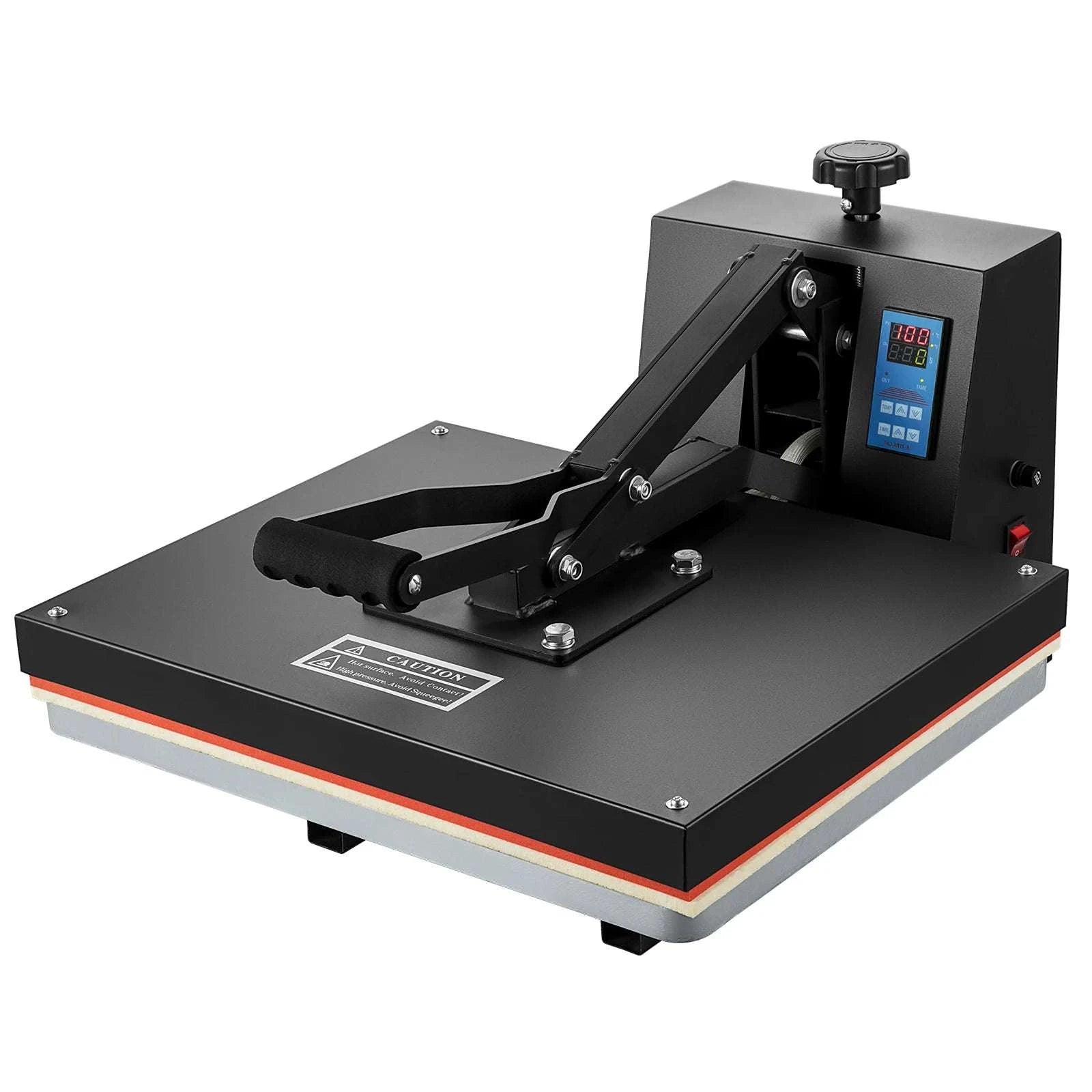 Clamshell Heat Press Machine 15x15–16x24 for T-Shirts & Sublimation-Black 15in x 15in / United States
