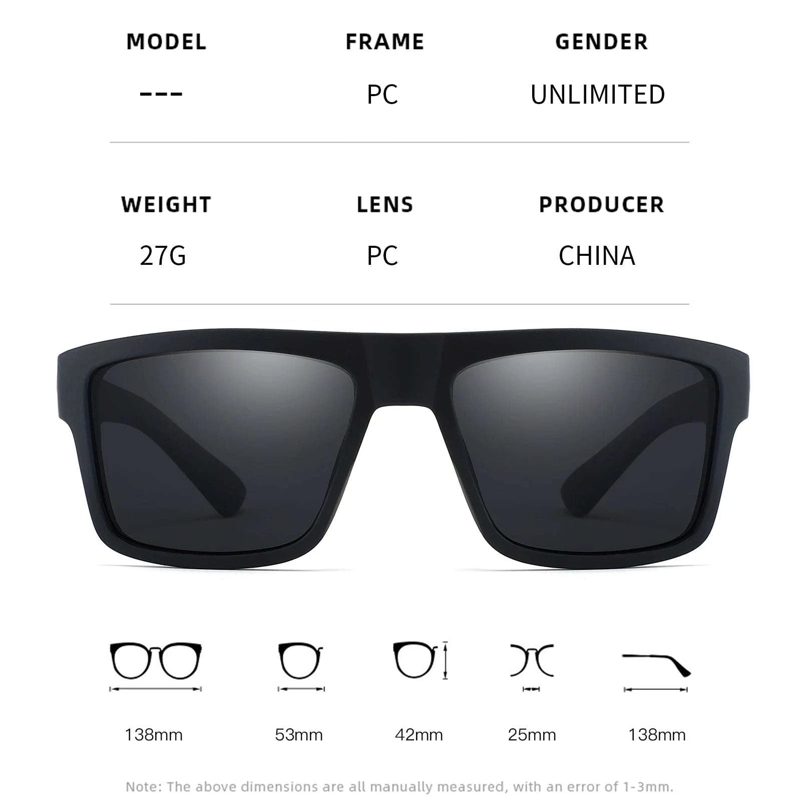 Classic Polarized Sunglasses for Men and Women-FC5