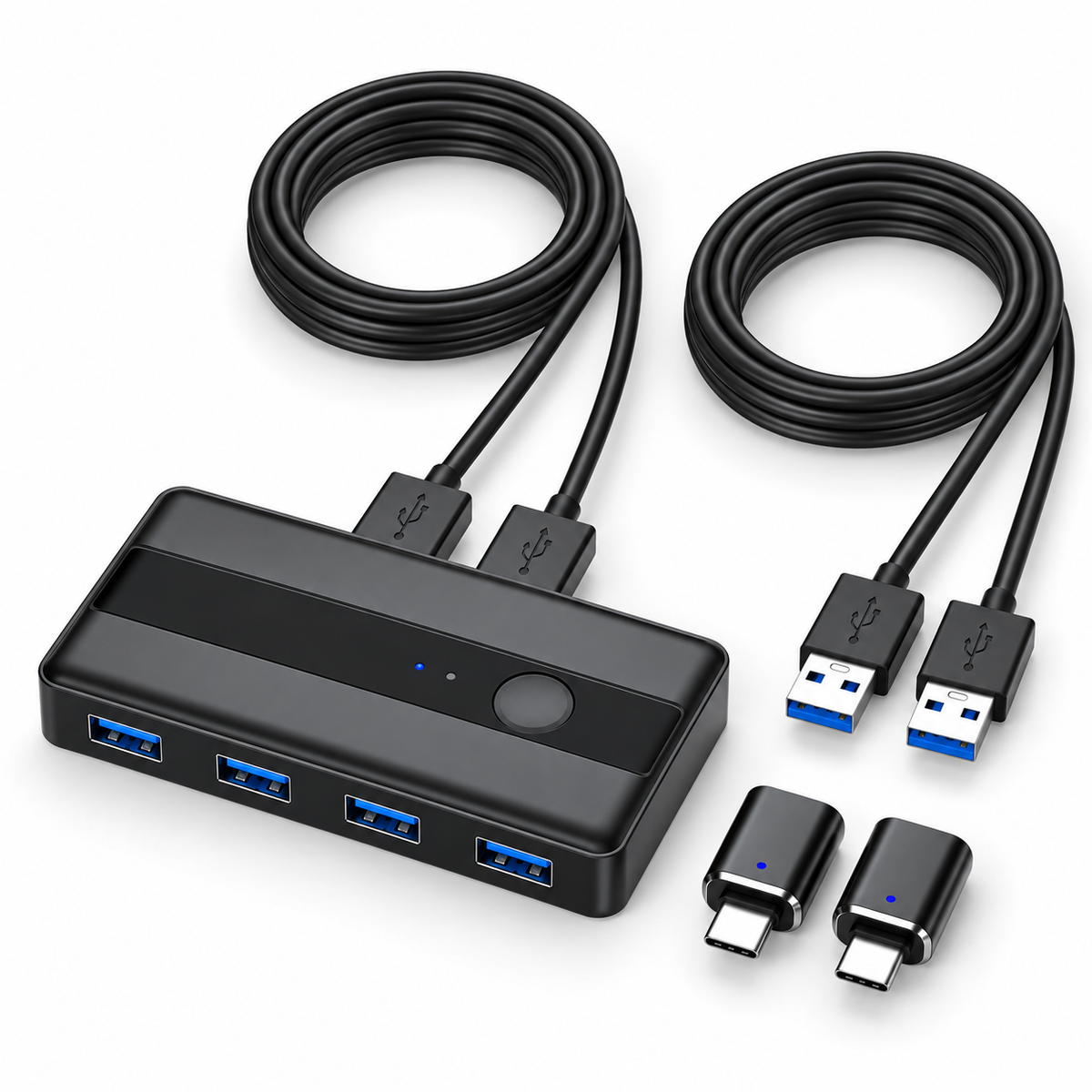 USB 3.0 Peripheral Sharing Switch for Two Computers