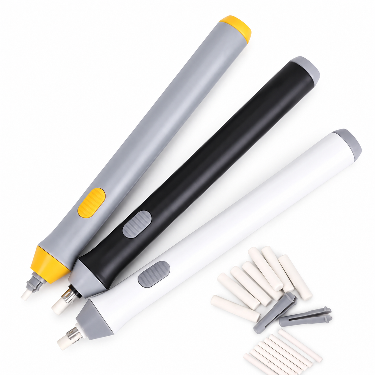 Battery-Powered Electric Eraser with Refills