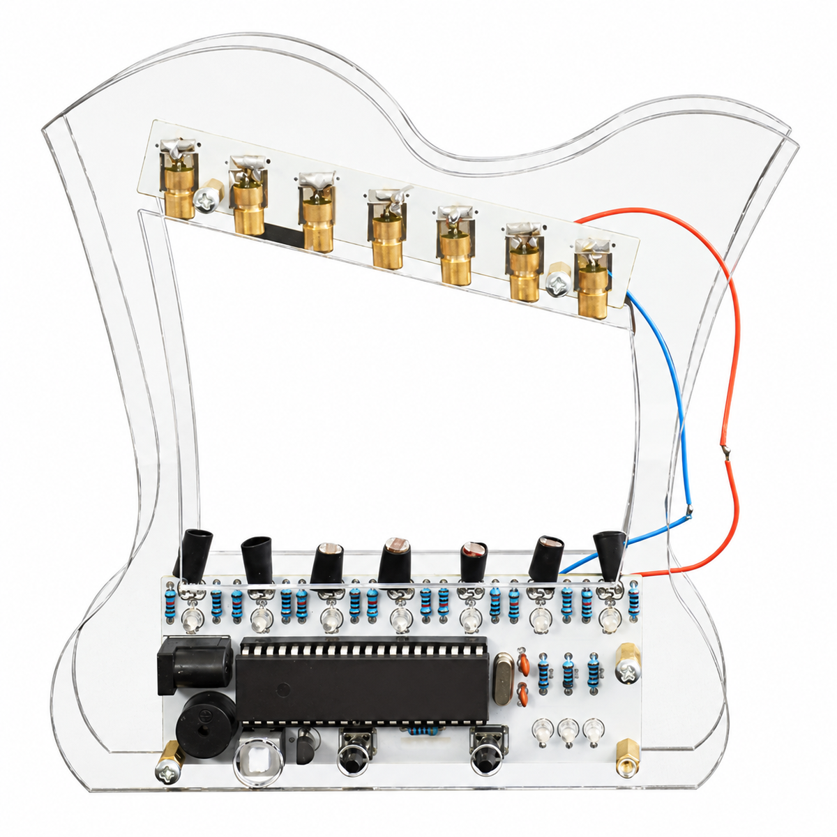 DIY Laser Harp Electronic Kit 51 Microcontroller Electronic Harp for Electronic Fabrication Scrap Soldering Project