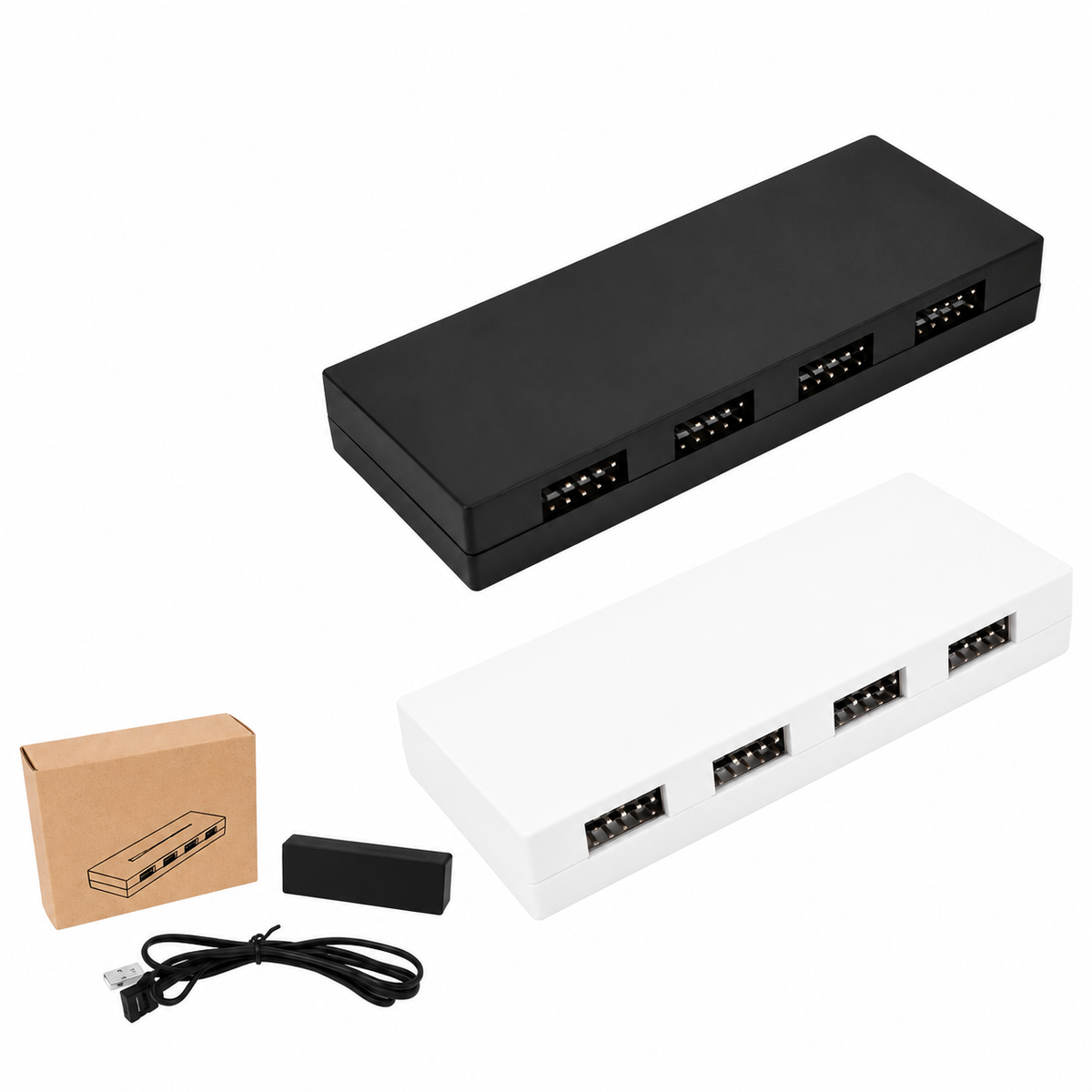 Thermalright USB 2.0 HUB X5 5 ports 9-pin USB hub solves the problem of insufficient USB 2.0 on the motherboard