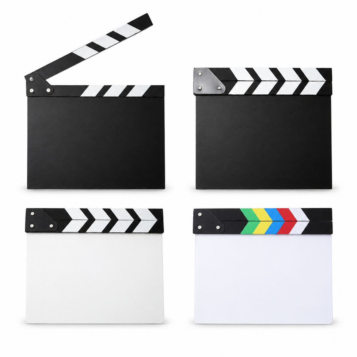 Compact Wooden Film Clapperboard