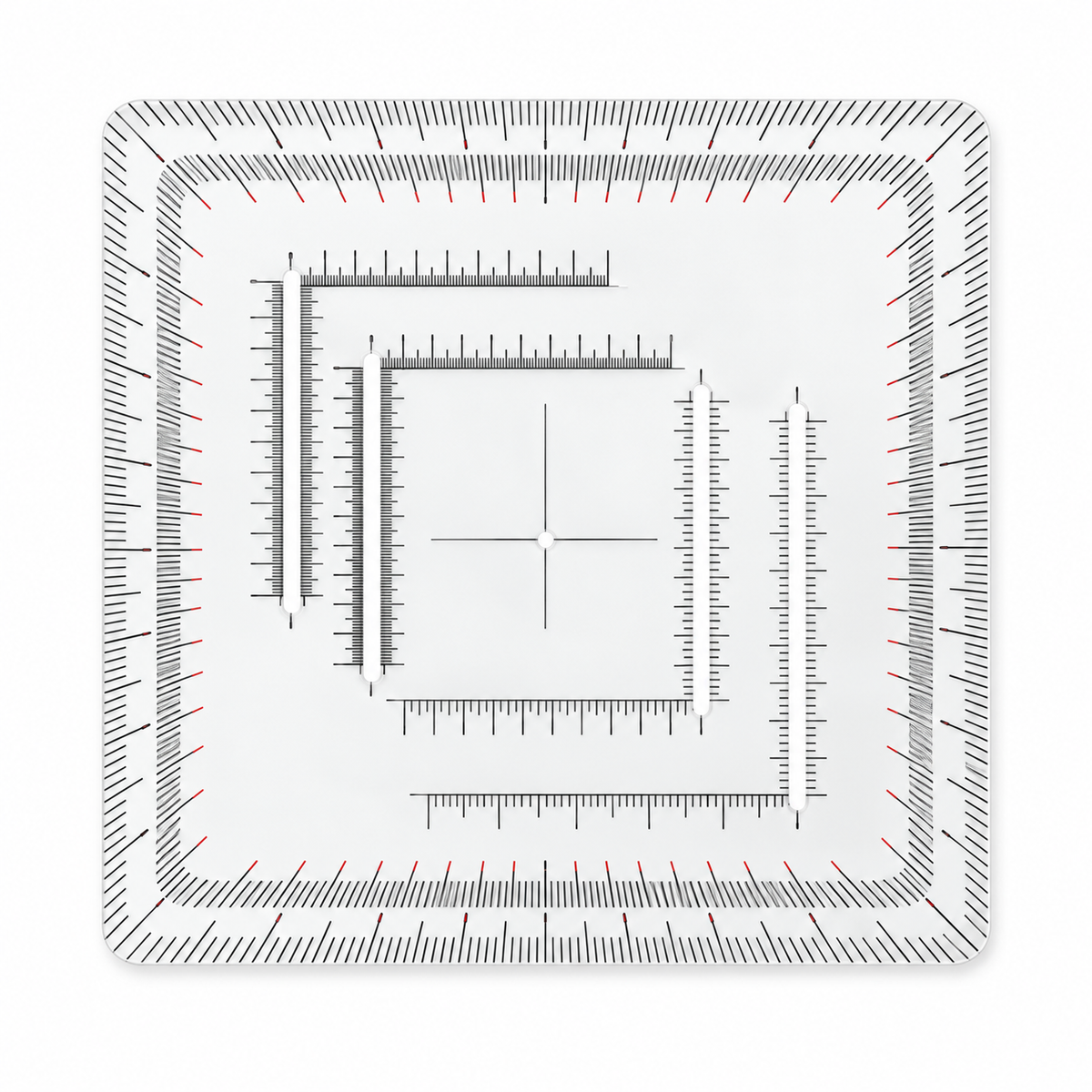 Acrylic Map Protractor and Coordinate Ruler