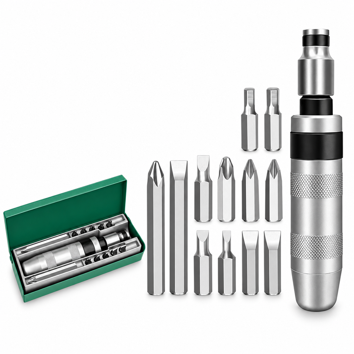 Manual Impact Screwdriver Set - 7 or 13 Pieces