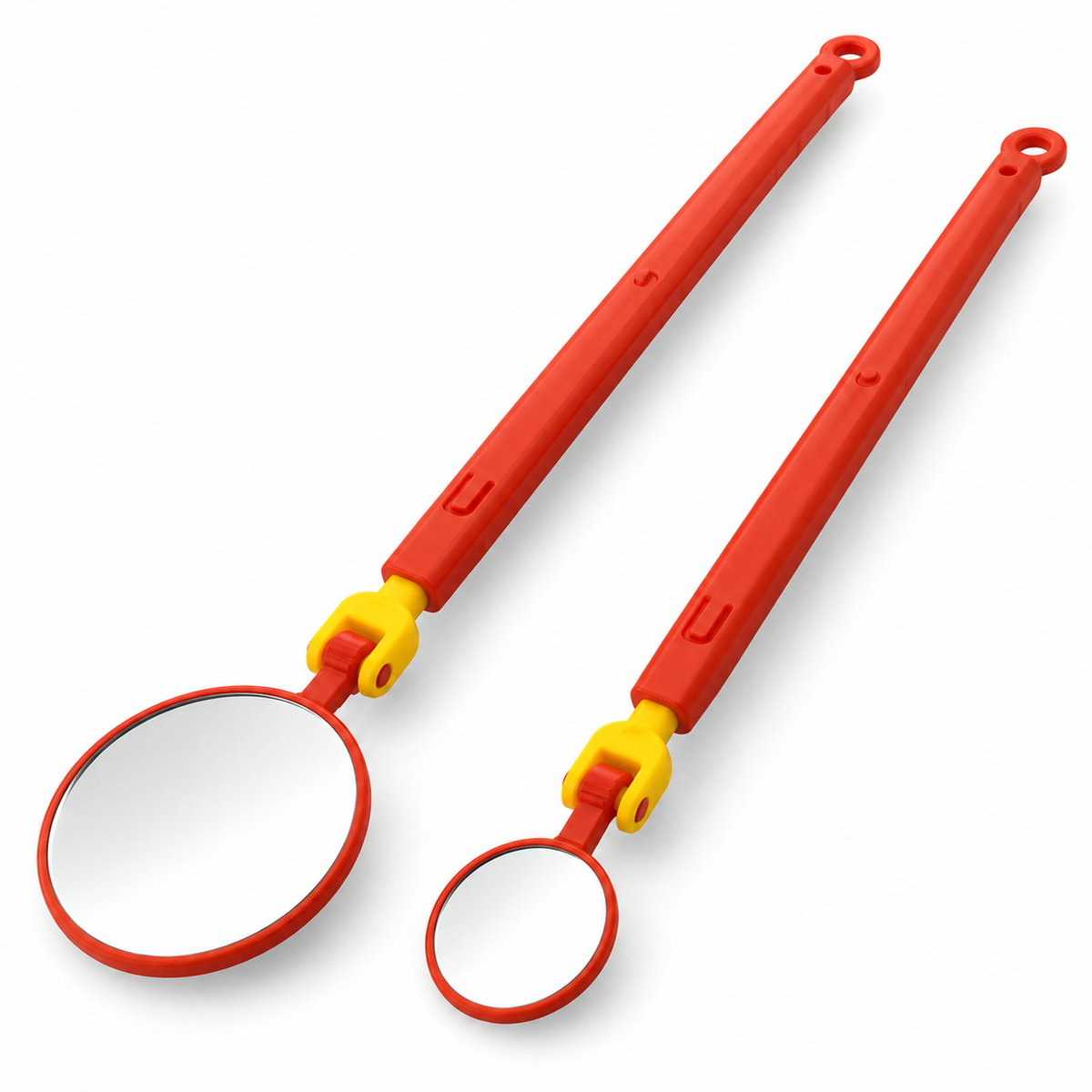 2PC 1000V Insulated Inspection Mirror Set 20mm and 40mm Telescopic and Flexible Hybrid and Electric Vehicle Inspection Mirrors
