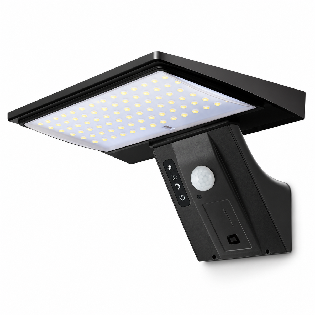 Solar Security Lights Solar Flood Lights Outdoor Waterproof with Motion Sensor 4 Modes 90 LEDs Wall Lights for Porch Yard Garden