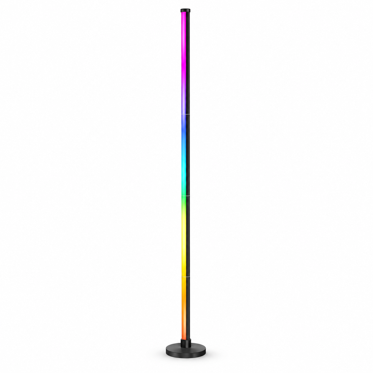 Smart RGB LED Floor Lamp with Remote Control and USB Port, APP-Controlled Ambient Light for Living Room Bedroom