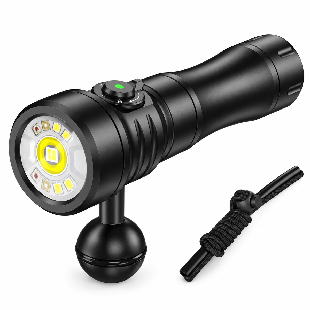 Wurkkos DL08 Diving Lamp 3600LM Rechargeable Flashlight 660nm Red Light 365nm UV Torch 21700 Underwater Lantern Magnetic Switch