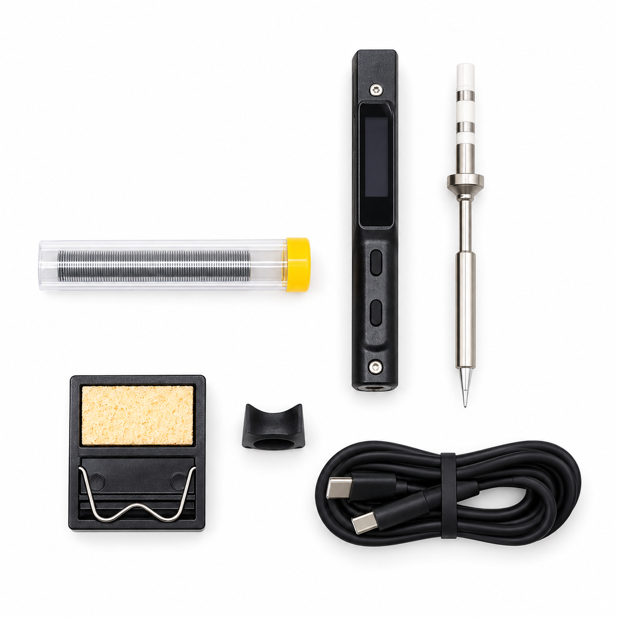 Original TS101 65W Digital Electric Soldering Iron LCD Programmable Display Adjustable Temperature TS100 Version No Power Supply
