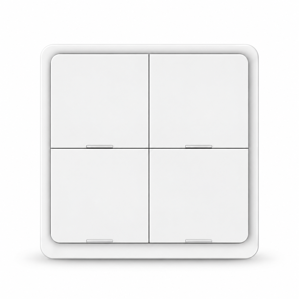 MOES 4 Gang Tuya ZigBee Wireless Scene Switch - 12 Customizable Automation Scenarios, Battery-Powered Push Button Controller for